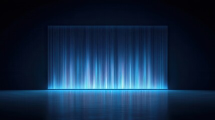 AI sequence mapping visualization on holographic screens in interactive environments