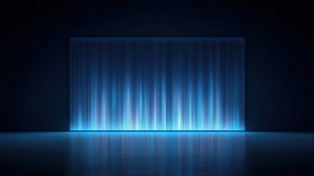 AI sequence mapping visualization on holographic screens in interactive environments