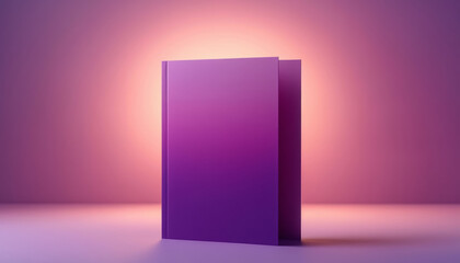 Lilac Blank Greeting Card with Backlight Glow