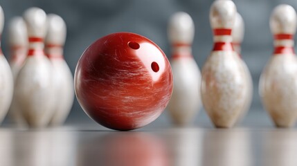 Bowling strike concept. Blue Bowling Ball hits bowling pins. Transparent background pin, icon, strike, ball, bowling, illustration, ten