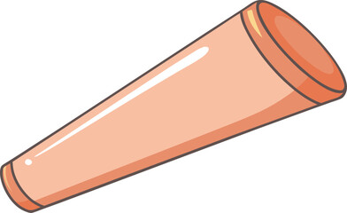 Orange megaphone illustration on a white background