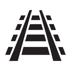 Mining Rail icon or logo isolated sign symbol vector illustration - high quality black style vector icons