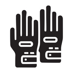 Safety Gloves icon or logo isolated sign symbol vector illustration - high quality black style vector icons