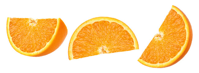 piece orange fruit isolated, transparent PNG, PNG format, Collection, cut out