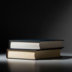 Two language books resting together, symbolizing translation, duality, and fluency in multiple international communication systems ,globe ,stack ,world