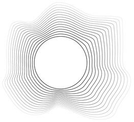 Circle liquid shape overlapping halftone for badges, tag, logo, banner