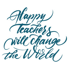 Elegant teacher day - calligraphy