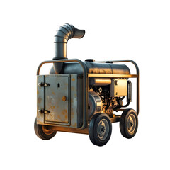 Fototapeta premium Gas powered industrial generator