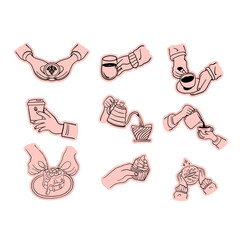 Coffee Hand Illustration