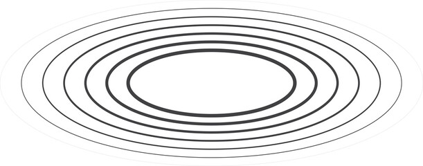 Oval halftone line with blending. Technology design element