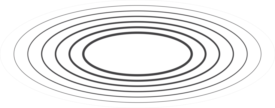 Oval halftone line with blending. Technology design element