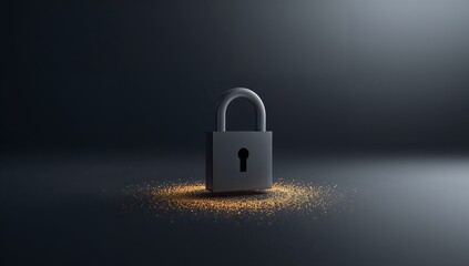 Secure your digital world with this stunning padlock, symbolizing safety and protection against cyber threats for your business and personal life