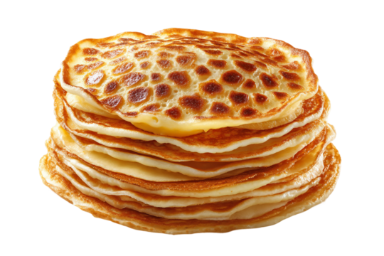 Abstract Geometric Pancake Design isolated on transparent background