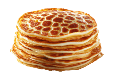 Minimalist Geometric Pancake Artwork isolated on transparent background