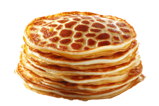 Minimalist Geometric Pancake Artwork isolated on transparent background