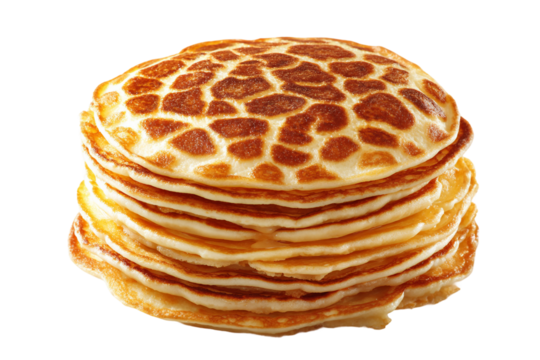Geometric Pancake Illustration isolated on transparent background
