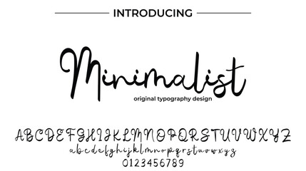 Minimalist - Elegant Script Font for Smooth Handwritten Design and Creative Typography