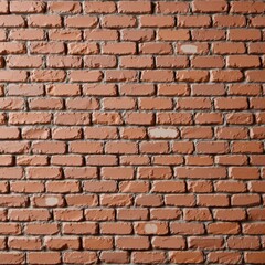 Fototapeta premium Textured Red Brick Wall with Rustic Charm in an Urban Environment