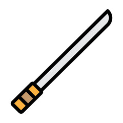 Dual Katanas Vector Filled Icon Design