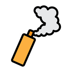 Smoke Bomb Vector Filled Icon Design