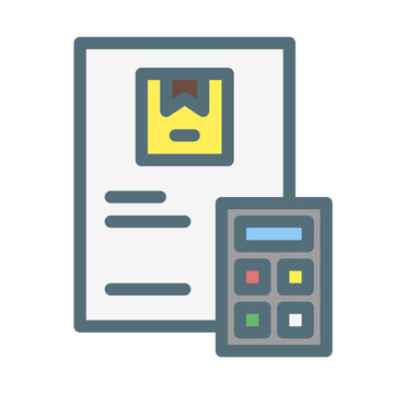 finnacial product. This is a vector single icon with a filled outline style. Suitable for any purpose, such as website design, mobile app design, logo design, pattern design, etc.	