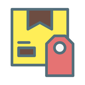 sales product. This is a vector single icon with a filled outline style. Suitable for any purpose, such as website design, mobile app design, logo design, pattern design, etc.	
