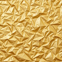 Crumpled Gold Metallic Texture Creating an Elegant and Luxurious Background Surface Design