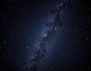 Expansive Night Sky Filled with Stars and the Milky Way Galaxy in a Dark Cosmic Setting