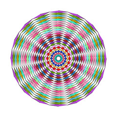 Smoke intricate mandala pattern isolated on, a vibrant circular design