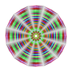 Smoke geometric mandala isolated on, a symmetrical and spiritual symbol