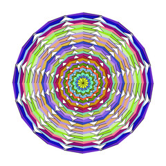 Smoke detailed kaleidoscopic pattern isolated on for creative designs