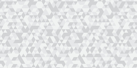 Geometric Abstract white or gray background. seamless triangular origami grayscale mosaic and low polygon triangle texture banner wallpaper.	