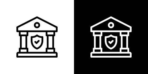 銀行のセキュリティのアイコン