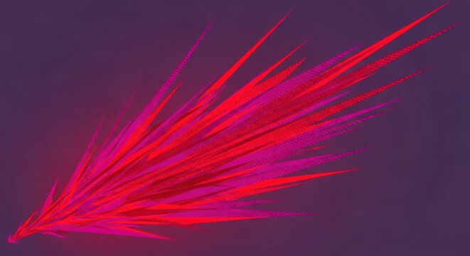 Vibrant red light trails against a dark backdrop create a sense of motion and energy, ideal for conveying speed, technology, or futuristic themes in visual design and creative projects