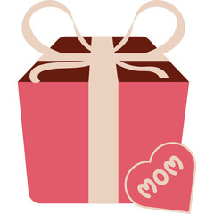 Mother's Day Gift Box Illustration 