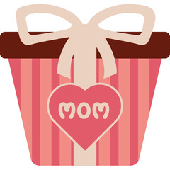 Mother's Day Gift Box Illustration 
