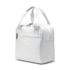 White lunch box bag isolated on white background