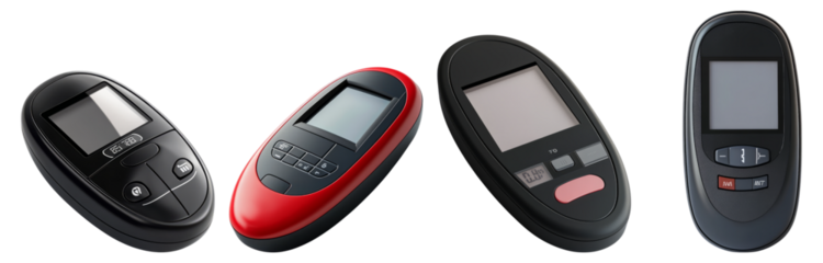 Various Remote Controls for Electronics and Home Appliances, Isolated on Transparent Background