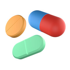 assorted pills and capsules