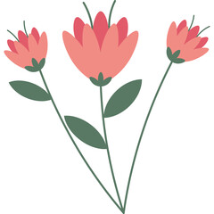 Flat Mother Day Flower