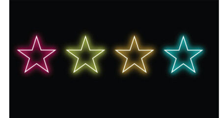 Neon Light Ster Icon Sheet  © Hesham