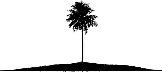 simple line art of tree