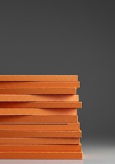 Uniform objects precisely stacked, illustrating consistency, quality, and adherence to established guidelines or specifications. Represents a benchmark ,organization ,rule ,plain