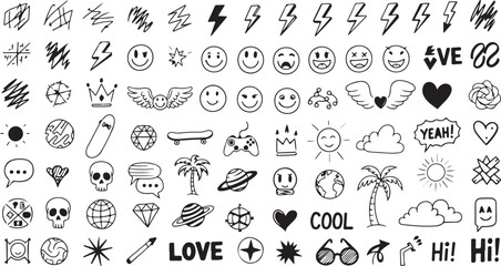 hand drawn alphabet icon