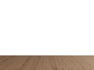 Dark Warm Wood Flooring PNG with Transparent Wall – Realistic Interior Background for Branding, Design, and Mockups