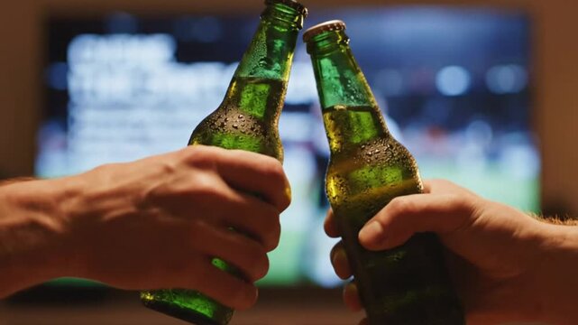 Celebratory cheers among friends home lounge social gathering cozy atmosphere close-up perspectives friendship and fun