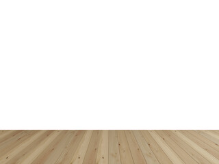 Light Wooden Floor with Isolated Wall PNG – Clean Minimalist Room Background for Product Display and Graphic Design