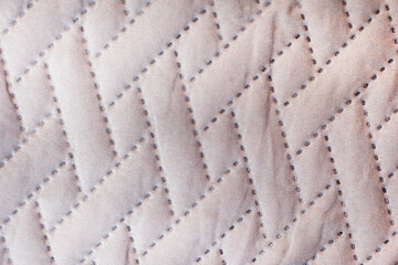Pattern of zigzag lines on a piece of fabric