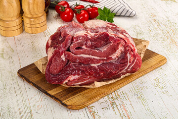 Raw beef meat for cooking