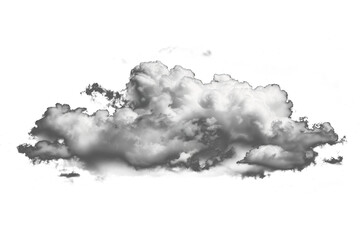 Single dark cloud formation in grayscale